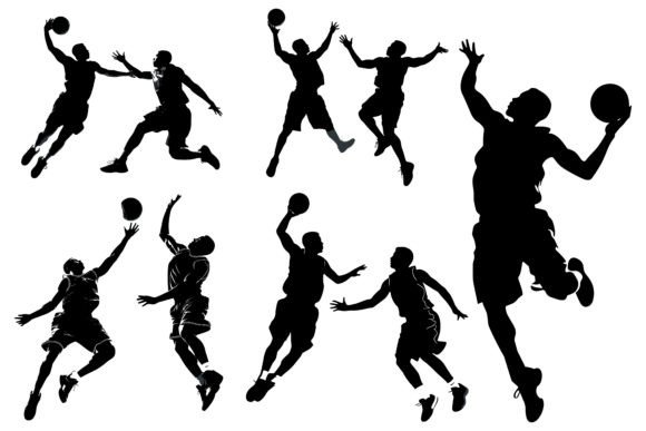 Download Basketball Players Silhouette Bundle - Premium Resources