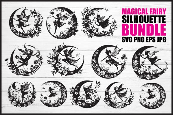 Download Magical Fairy Silhouette Bundle - Premium Resources