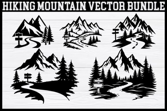 Download Hiking Mountain Silhouette Bundle - Premium Resources