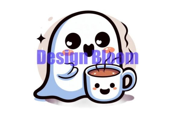 Download Coffee Ghost Halloween Artwork - Premium Resources