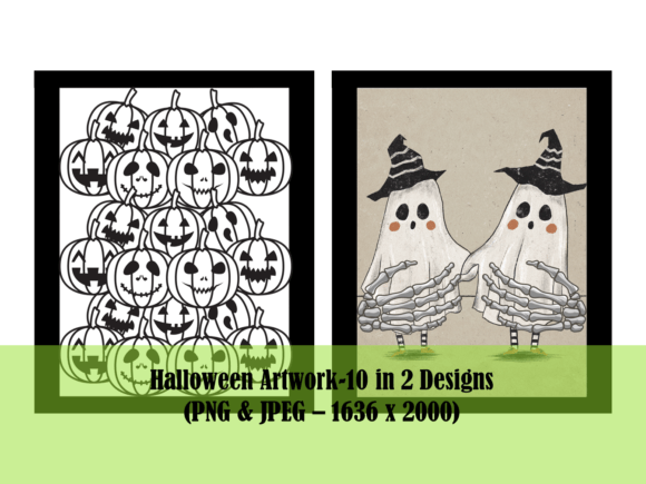 Download Halloween Artwork-10 in 2 Designs - Halloween artwork Collection