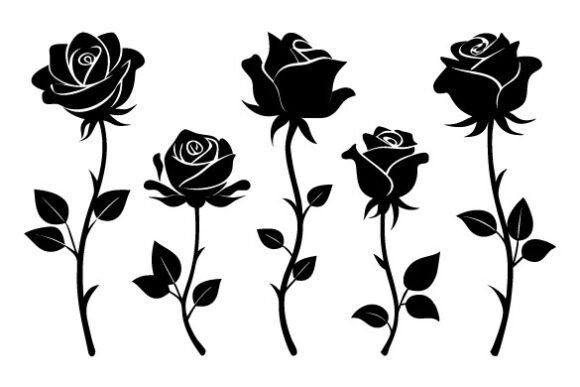 Download Rose Svg,Rose Silhouette Bundle - Premium Resources